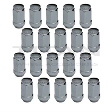 20pc Chrome XL Lug Nuts 14x1.5 Bulge Acorn | 5 Lug for Chevy GMC C/K 1500 2500 