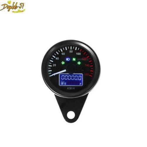 Motorcycle Retro Digital Speed Meter Odometer Tachometer Gauge Motorcycle 12V - Image 4 of 4