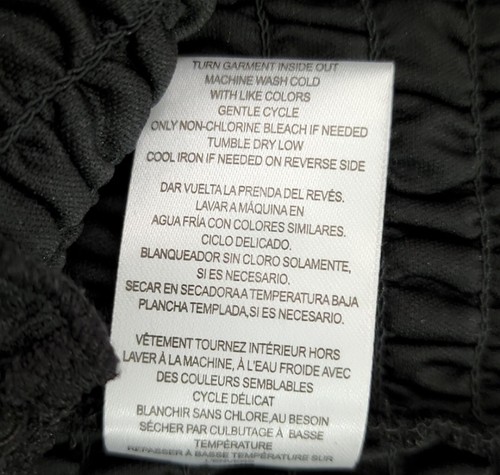 CRAVE FAME Top Negro Manga Larga Encaje Talla M - Imagen 9 de 10