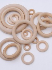 Holzringe Durchmesser 15mm-180mm，Natur Farblos Schmuck Deko Holz Ring DIY