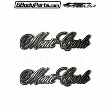 78-86 Monte Carlo Cl Ls Fender Emblem Quality Correct New Repro Pair Gm 14068812 78-86 Monte Carlo Cl Ls Fender Emblem Quality Correct New Repro Pair Gm 14068812