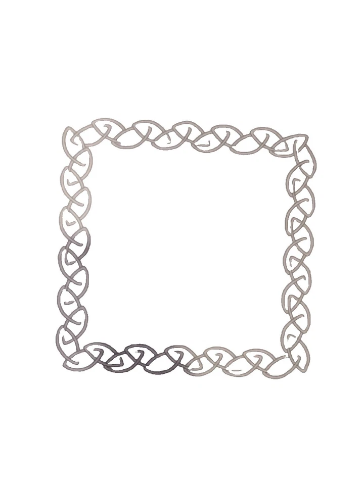  YVES DELORME PARIS  2 SHAMS EMBROIDERY GRAY CHAIN NAUTICAL  EURO 25" FRANCE - Image 2 of 4