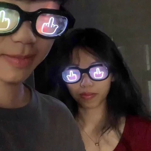 Glowing Neon LED Glasses Sense of Technology Flash Eye Glasses Cosplay - Picture 10 of 12