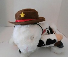 2 pc Cowboy Stand-up Hat Set Pet Dog Cat Costume Size XS