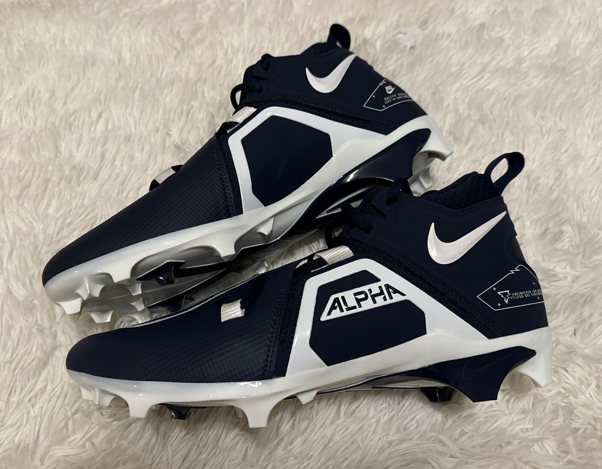 Nike Alpha Menace Pro 3 Football Cleats Navy/White CT6649 