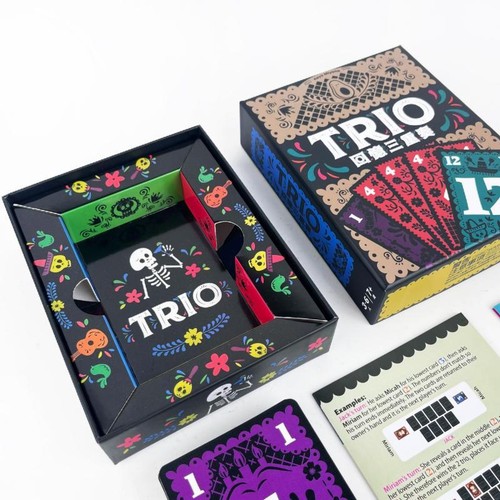 1 Set Trio Board Game Strategic Matching Card Game Perfect For Couples Friends*J
