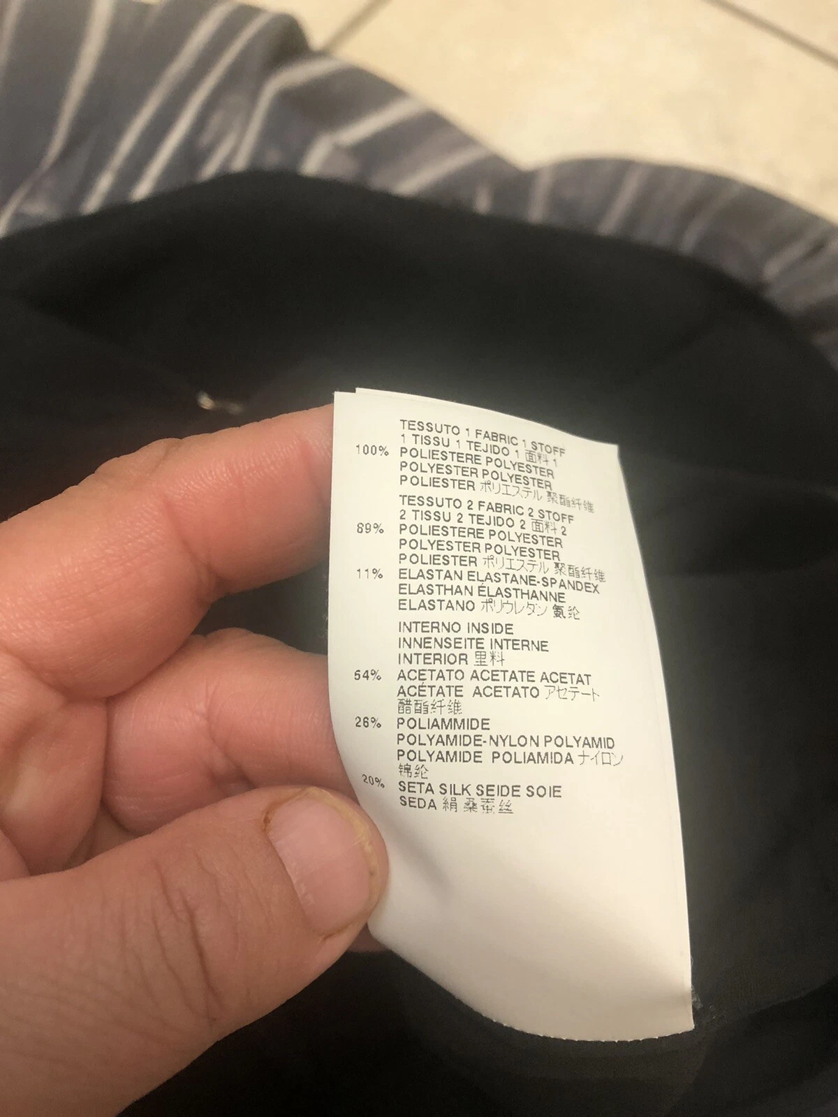 MAISON MARGIELA Abito Maison Martin Margiela nero grigio flouncy taglia 42