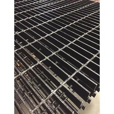Zoro Select 20125S100-C4 Carbon Steel Bar Grating, Smooth, 48 In L, 36 In W,,