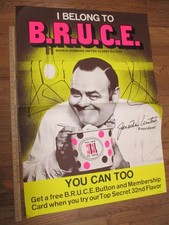 Baskin Robbins ice cream 1970 B.R.U.C.E. Jonathan Winters membership club poster