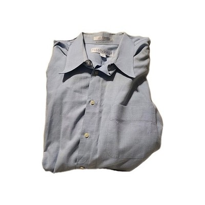 Perry Ellis Portfolio Men s Dress Shirt 17.5 -34/35 Light Blue 