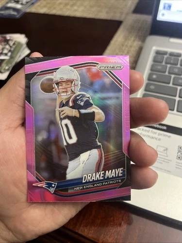 2025 Panini Prizm Drake Maye 165 Pink New England Patriots