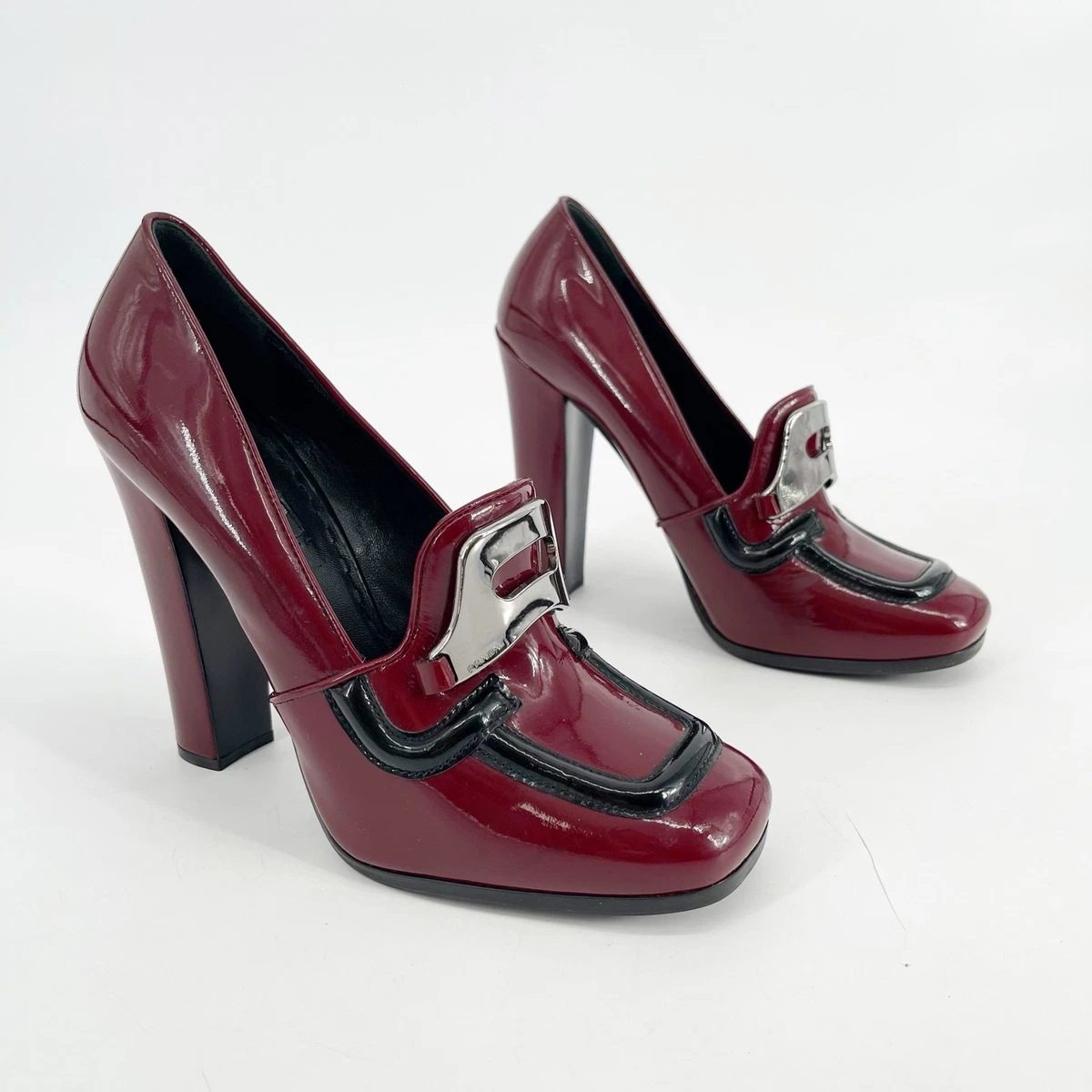 PRADA Patent Leather Heels Square Toe for Women for sale | eBay