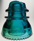 CD 154 Hemingray glass insulator in Blue/Green Two Tone — photo 1