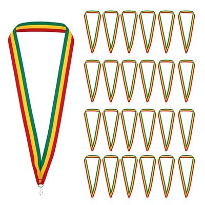 Nackenbänder 50er Set Polyester Druckclip rot/gelb/grün