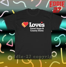 New Love's Travel Stops & Country Stores Logo Men's T-Shirt American Tee Shirt