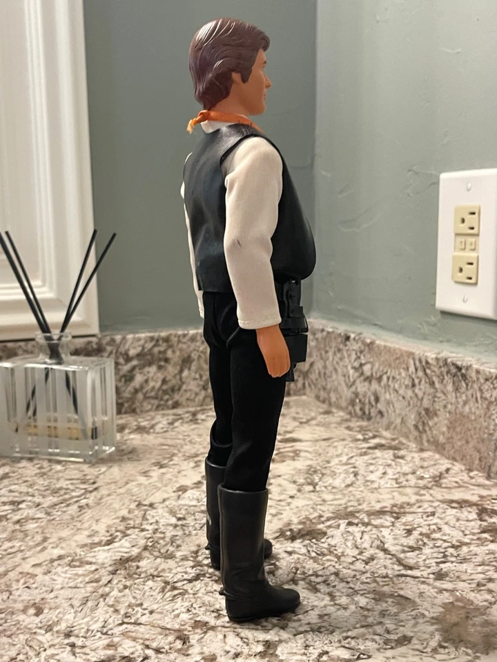 Винтаж 1978 Kenner (сделано в Гонконге) Wars 12 дюймов Han Solo (со всеми деталями) - Изображение 4 из 4