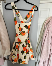 Zara Women’s orange print dress - size small