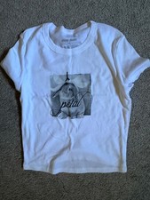 Camiseta Ariana Grande Eternal Sunshine Tour Bebé Conejito Pétalo L Blanca