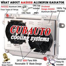 3 Rows Radiator Shroud Fan FitToyota Land Cruiser HDJ100R FZJ105R HZJ105R 98-07