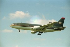 Negativ L-1011 TriStar 500 Royal Jordanian Flugzeug 35mm ungerahmt sro-IK2-27