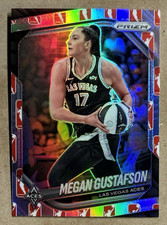 Megan Gustafson WNBA Logo 2025 Panini Prizm WNBA #49 Las Vegas Aces