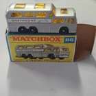 MINT Matchbox Lesney No. 66 Greyhound Coach  Gray/Amber –Original Box – Unplayed