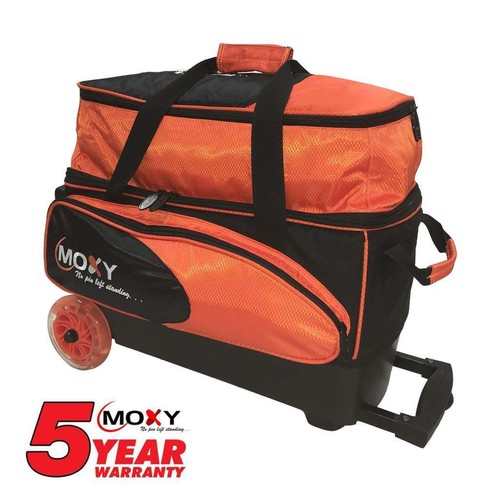 Moxy Blade Premium Double Roller Bowling Bag- Silver/Black - 第 2/7 張圖片