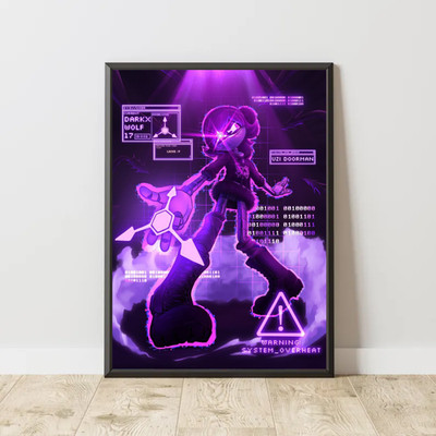 Uzi Doorman Murder Drones Poster Absolute Solver Anime Wall Art Fan Gift