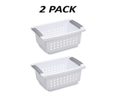 (2 Pack) Sterilite Small Stacking Basket Open...