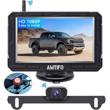 Wireless Backup Camera Truck Hitch Trailer - Easy Install Digital Stable Sign...