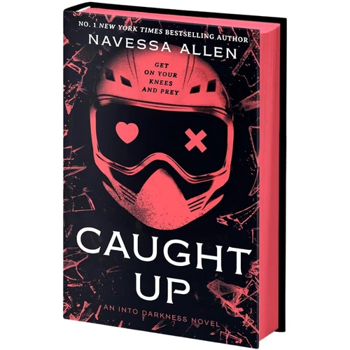 Caught Up DIGITALLY SIGNED by Navessa Allen Black Edition Hardback Red Sprayed