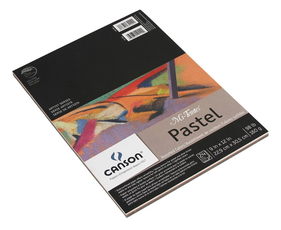 Canson (CN100510864) SERIE ARTISTA MI-TEINTES PASTEL 6 COLORES ASSTD 24 SHTS 9X12 Foto 2 de 4