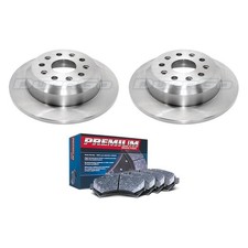 For Jeep Wrangler 18 DuraGo Premium Plain Rear Brake Kit w Semi-Metallic Pads