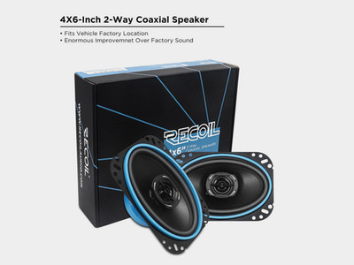 Recoil RCX46 4x6 2-Wege oval Koaxial Lautsprecher Set 100 Watt - 1 Paar