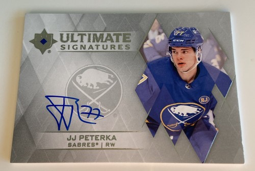 🚨🚨Damage!!-NHL Card-JJ Peterka-Signatures Ultimate 2023-24-Sabres