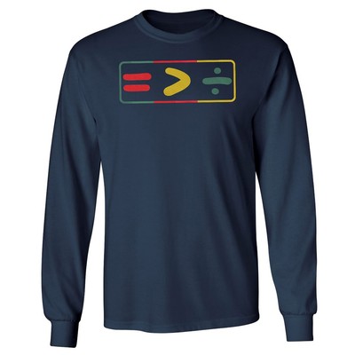 Juneteenth Freedom Day Equality Greater Than Division Long Sleeve Tshirt