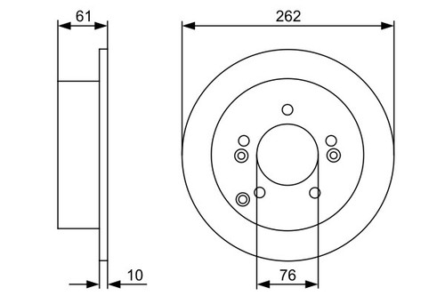 BOSCH 0 986 479 C03 Brake Disc for HYUNDAI,KIA - 第 5/5 張圖片