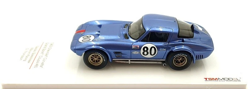TSM Model 1/43 Scale TSM124323 - 1963 Chevrolet Corvette Grand Sport #80 Mecom - Image 4 of 4