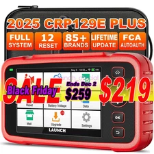 LAUNCH CRP129E PLUS PRO Car Diagnostic Tool OBD2 Scanner ALL System Code Reader