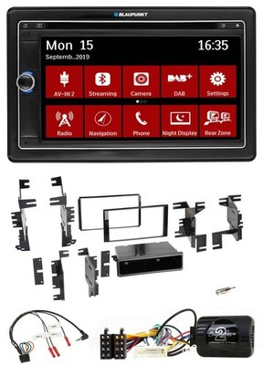 Blaupunkt Bluetooth DAB 2DIN USB DVD Lenkrad Autoradio für Nissan Cube Frontier