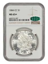 1884-CC $1 NGC/CAC MS65+ - Morgan Dollar