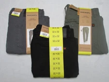 Men's Eddie Bauer Canvas Utility Pant 32 x 32 Black/Gray/Green NWT
