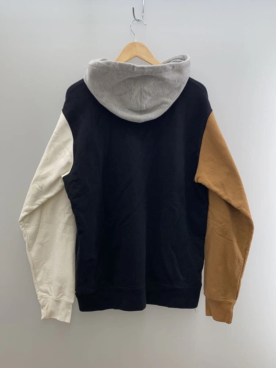 Felpa Supreme con cappuccio L cotone nero usata