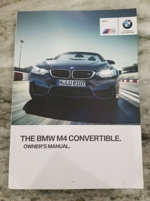 The BMW M4 Convertible Owners Manual OEM | eBay