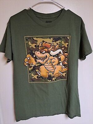 Geeknet Super Mario Bros. Bowser Camo T-Shirt GameStop Exclusive