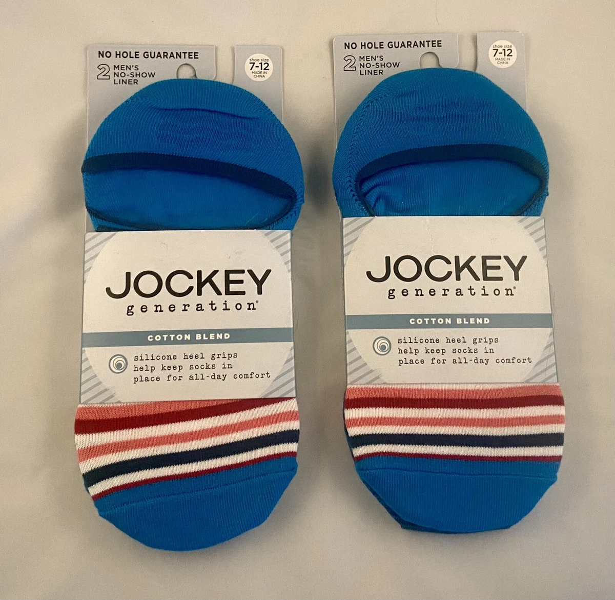 2 Pairs Jockey Generation Men s NO Show Liner Socks Size 7 12 eBay