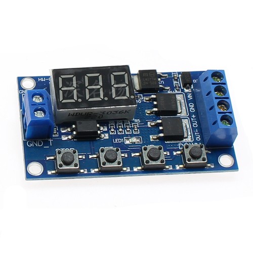 DC 5V 9V 12V 24V LED Display Cycle Delay Timer Relay Switch Turn On/Off Module - Picture 2 of 4