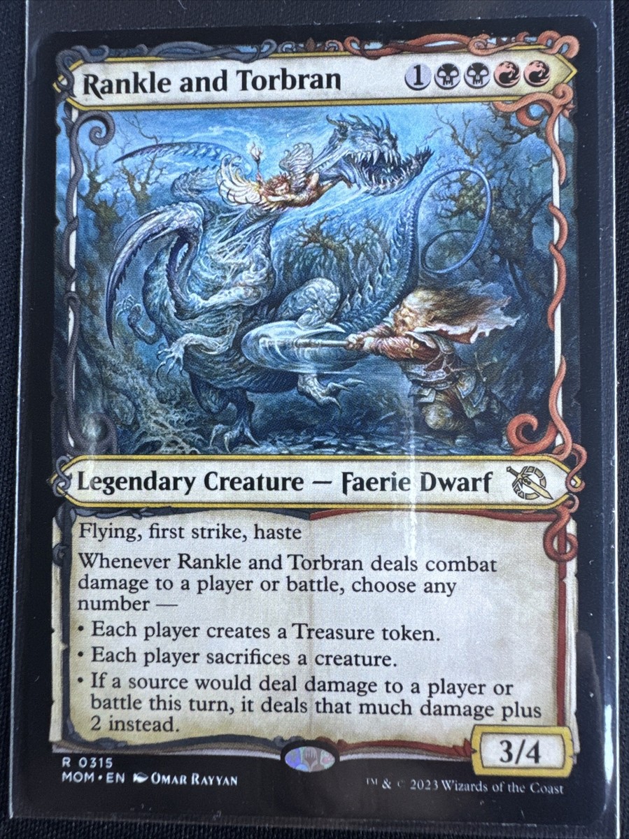 MTG Rankle and Torbran March of the Machine 0315 Regular Rare Showcase