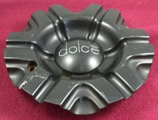 Dolce Wheels Flat Black Custom Wheel Center Cap Caps # 6168-CAP / LG0908-49