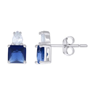 Boucles D'Oreilles Clous Argent 925 Tanzanite 5mm Rond – Naturel – Silverspeck